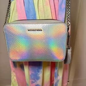 Michael Kors Iridescent Ginny Camera Crossbody